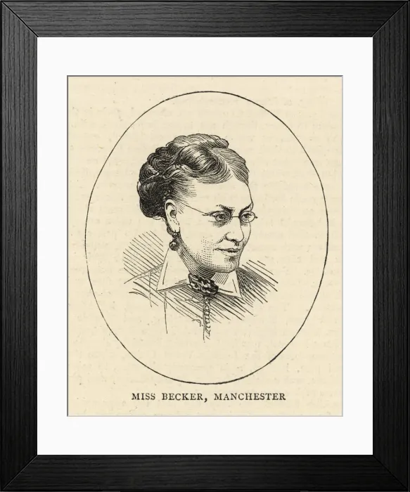 Framed Print : LYDIA BECKER / 1827-1890 Framed Print : LYDIA BECKER / 1827-1890