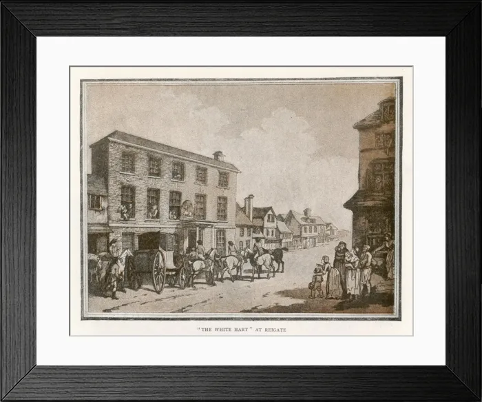 Framed Print : White Hart Pub, Reigate Framed Print : White Hart Pub, Reigate