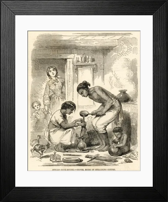 Framed Print : Coffee Strained in Sock