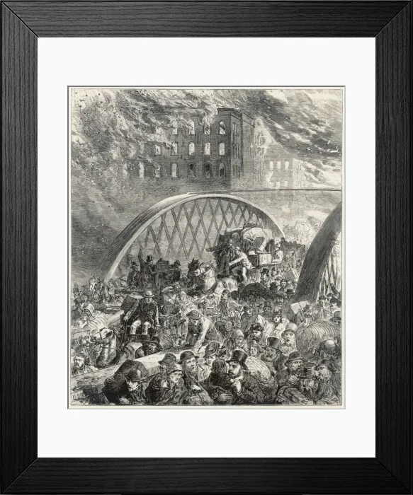 Framed Print : Chicago Fire / 1871 Framed Print : Chicago Fire / 1871
