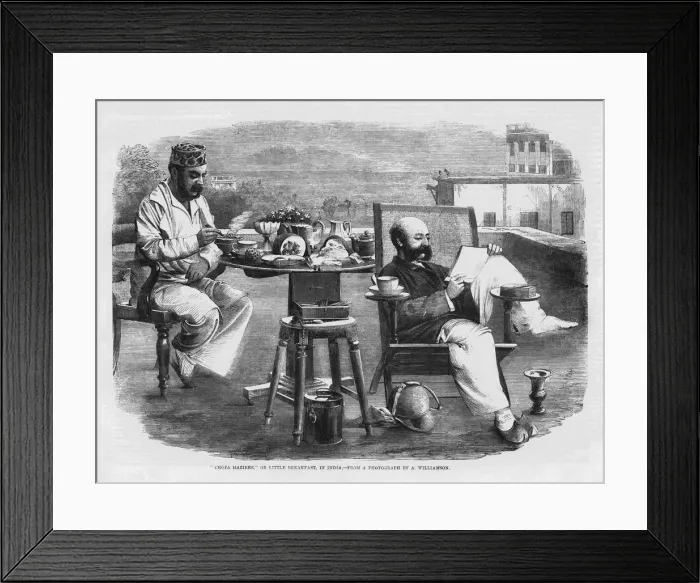 Framed Print : British in India / 1880 Framed Print : British in India / 1880