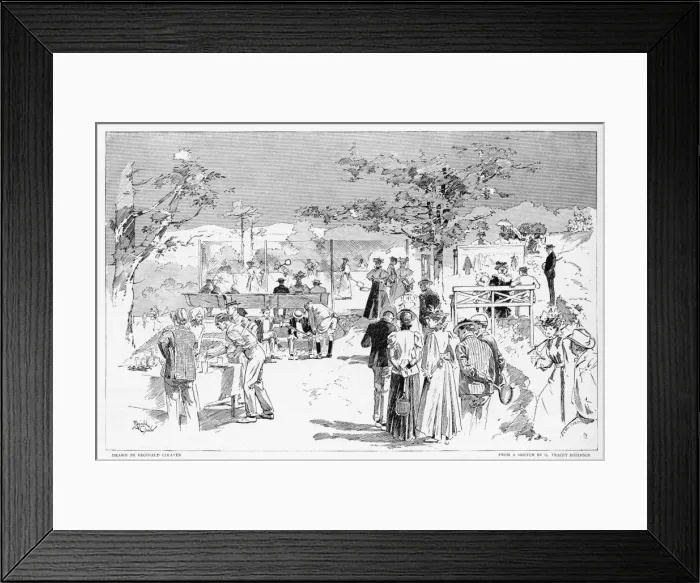 Framed Print : British in India / Tennis Framed Print : British in India / Tennis