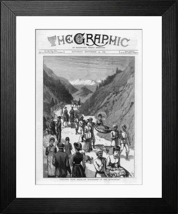 Framed Print : British in Himalayas / C19 Framed Print : British in Himalayas / C19