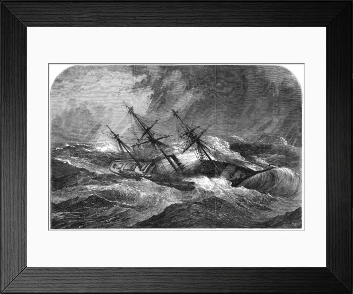 Framed Print : CALCUTTA IN ROUGH SEA Framed Print : CALCUTTA IN ROUGH SEA