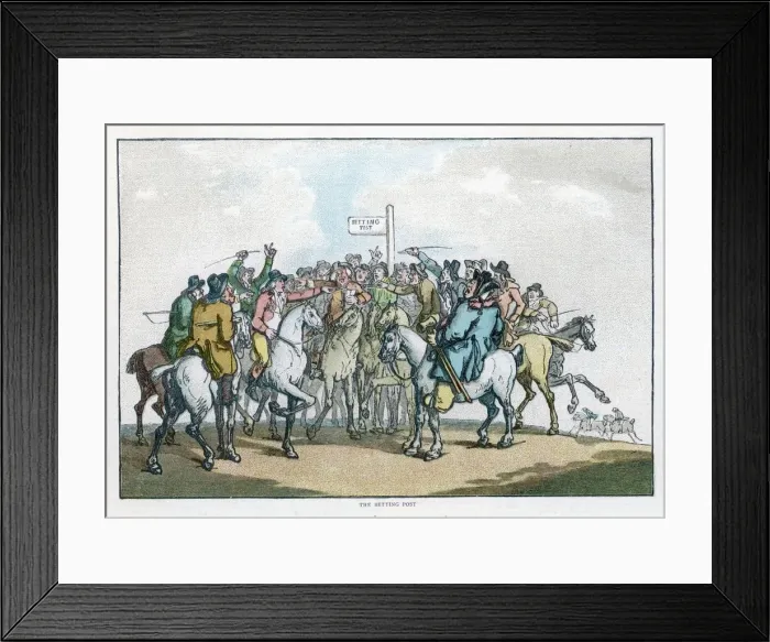 Framed Print : The Betting Post