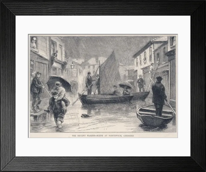 Framed Print : Floods in Cheshire Framed Print : Floods in Cheshire