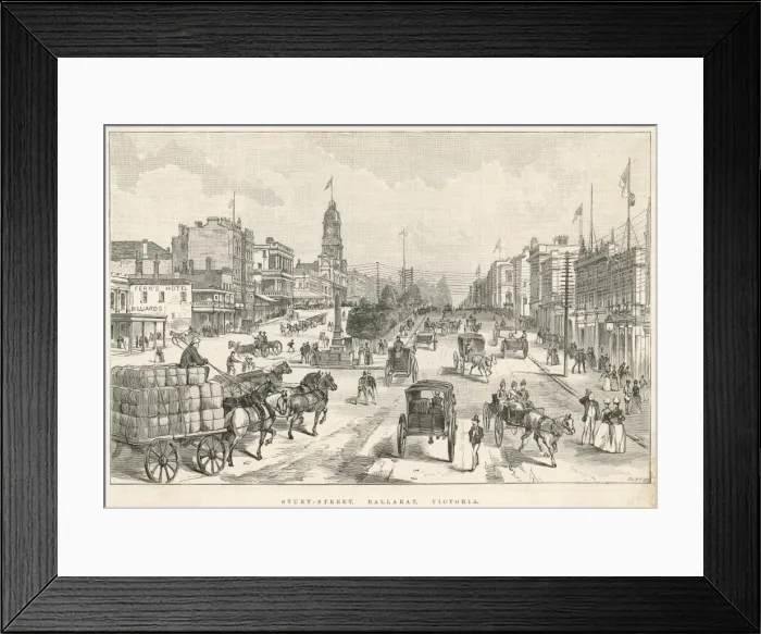 Framed Print : Ballarat Street Scene Framed Print : Ballarat Street Scene