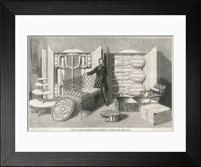 Framed Print : Folding Furniture