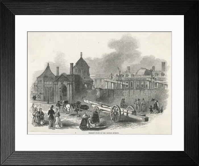 Framed Print : Brit Museum Constructed
