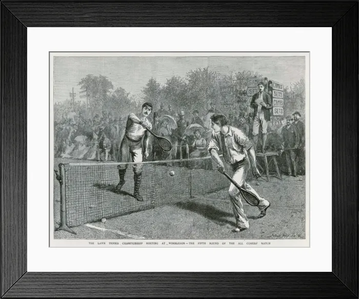 Framed Print : Wimbledon / Semi-Final 81 Framed Print : Wimbledon / Semi-Final 81