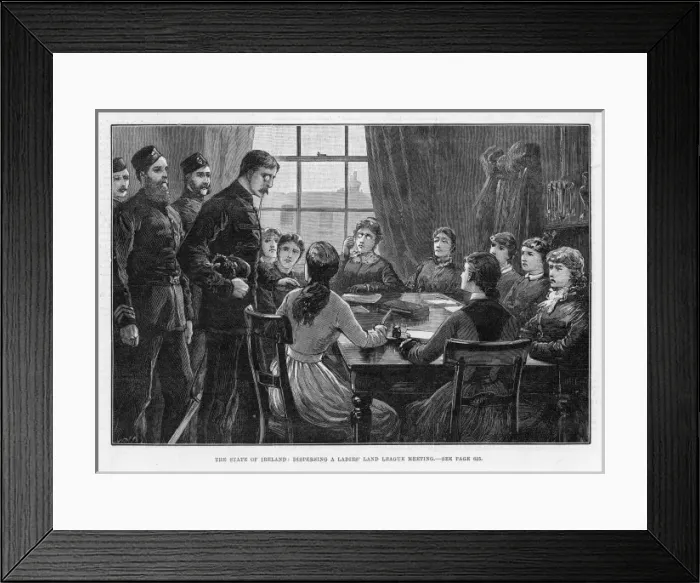 Framed Print : Ladies Land League
