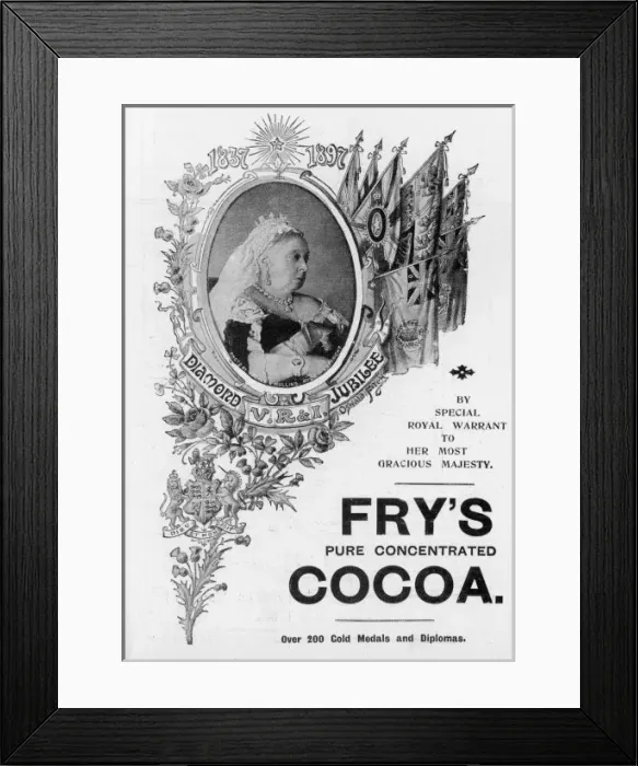 Framed Print : Frys Cocoa Ad. / Victoria Framed Print : Frys Cocoa Ad. / Victoria