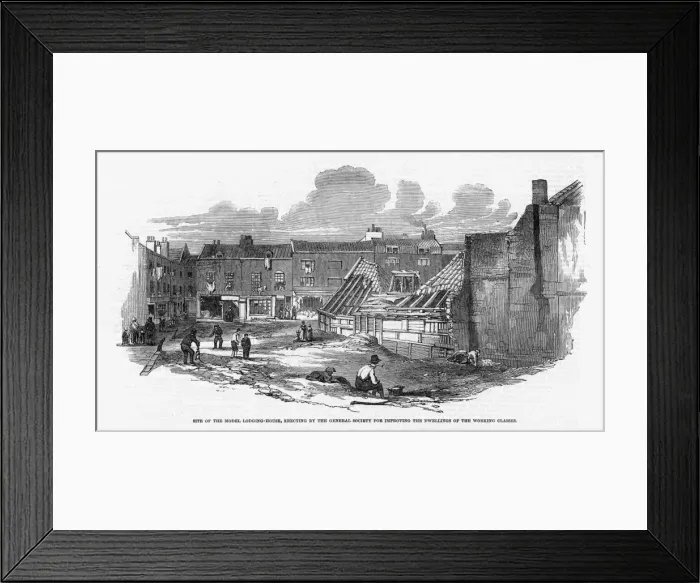 Framed Print : Golden Square, Soho, 1853 Framed Print : Golden Square, Soho, 1853