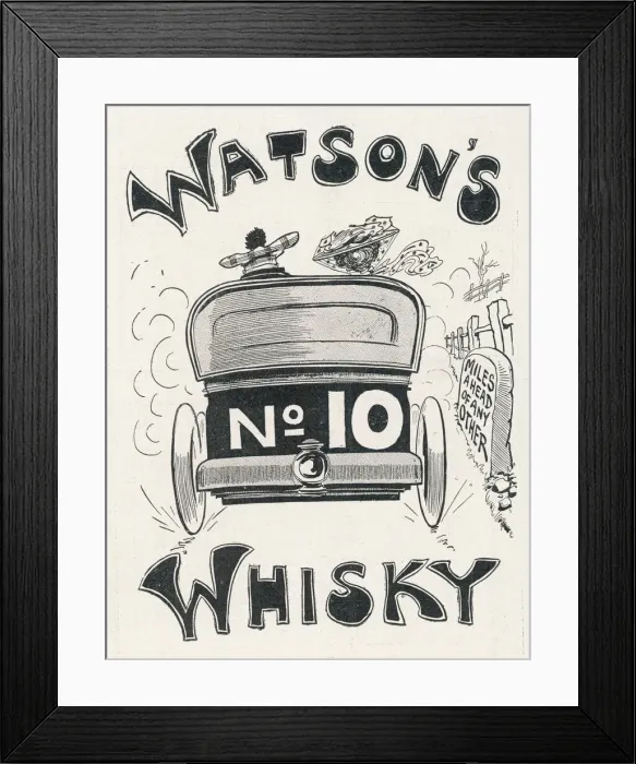 Framed Print : WATSONs WHISKY 1905 Framed Print : WATSONs WHISKY 1905