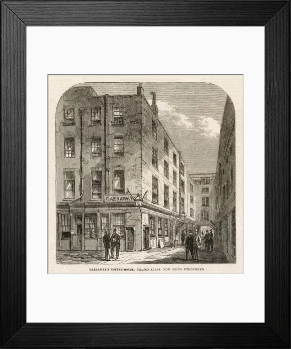 Framed Print : Garraways Coffee-House Framed Print : Garraways Coffee-House