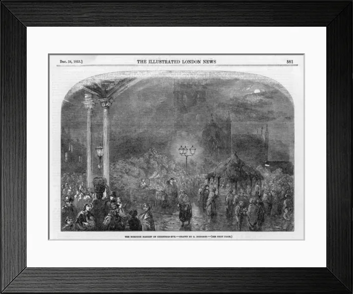 Framed Print : Borough Market 1853 Framed Print : Borough Market 1853