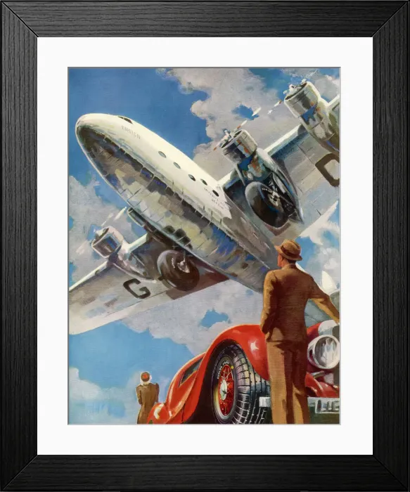 Framed Print : Passenger Plane Imperial Framed Print : Passenger Plane Imperial