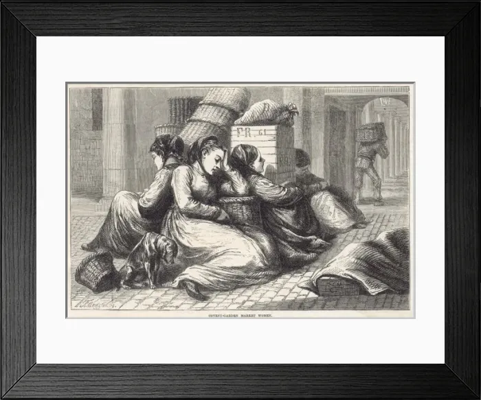 Framed Print : Women at Covent Garden Framed Print : Women at Covent Garden