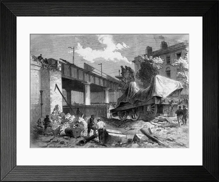 Framed Print : Rail Accident London