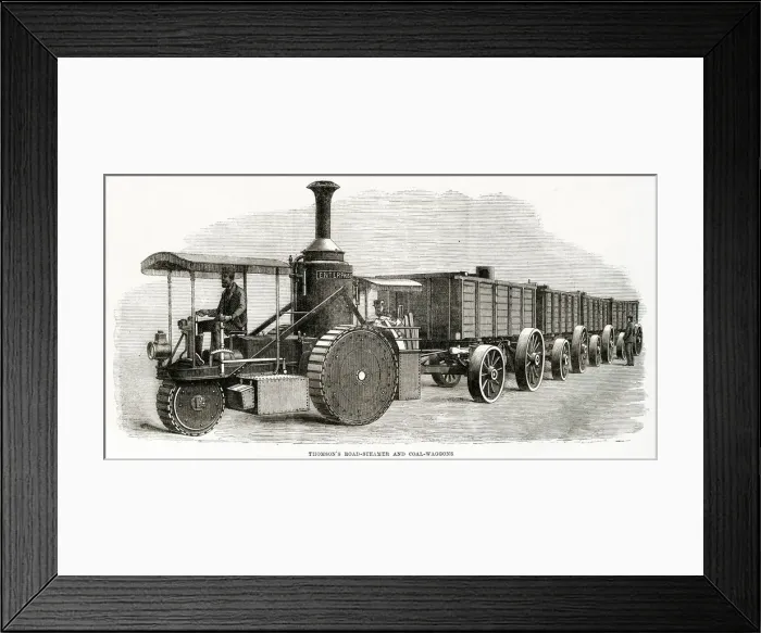 Framed Print : THOMSONS ROAD STEAMER Framed Print : THOMSONS ROAD STEAMER