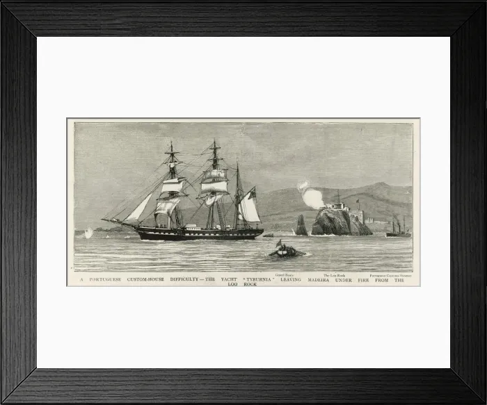 Framed Print : Ships / Tyburnia / 1885 Framed Print : Ships / Tyburnia / 1885