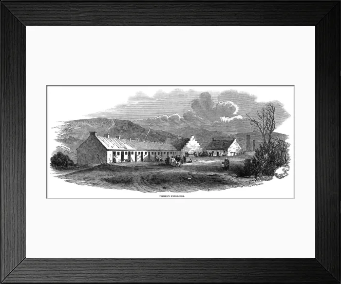 Framed Print : Pitmens Dwellings, Scot Framed Print : Pitmens Dwellings, Scot