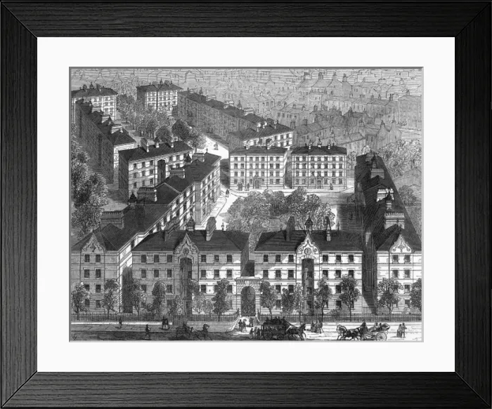 Framed Print : Peabody Dwellings London Framed Print : Peabody Dwellings London