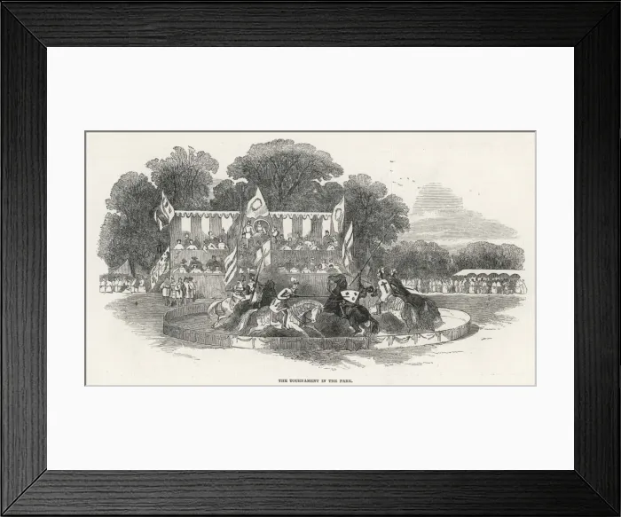Framed Print : Mock Tourney, Charlton Framed Print : Mock Tourney, Charlton