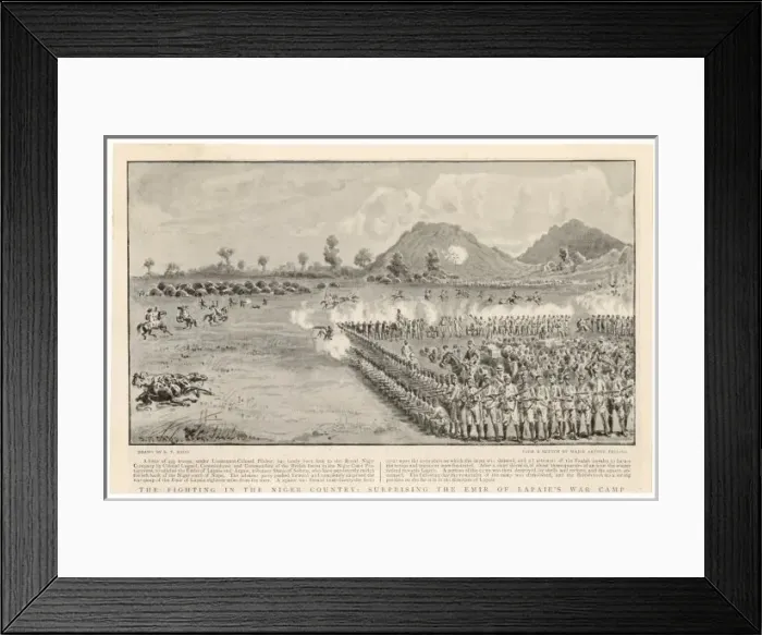 Framed Print : Royal Niger Co. Fighting Framed Print : Royal Niger Co. Fighting