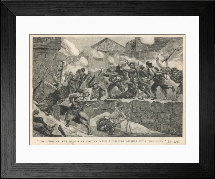 Framed Print : Battle of Pirot / 1885 Framed Print : Battle of Pirot / 1885