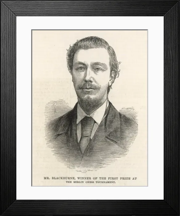 Framed Print : Joseph Henry Blackburne Framed Print : Joseph Henry Blackburne