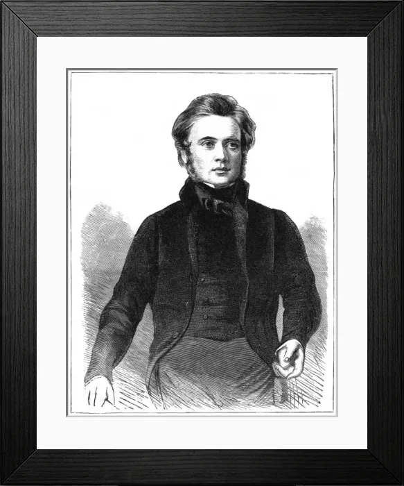 Framed Print : John Bright at Age 32 Framed Print : John Bright at Age 32
