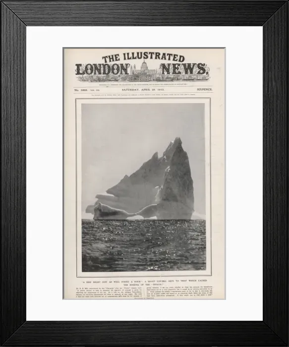 Framed Print : Iln Headline - Iceburg