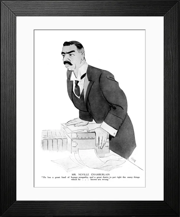 Framed Print : Neville Chamberlain Framed Print : Neville Chamberlain