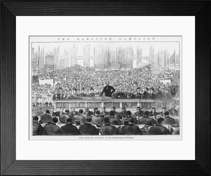 Framed Print : Randolph Churchill Spks Framed Print : Randolph Churchill Spks