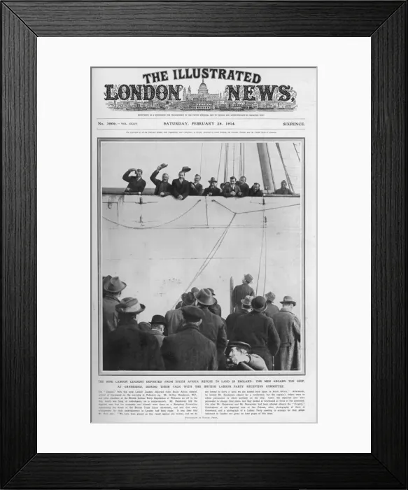 Framed Print : Labour Leaders Deported