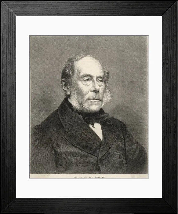 Framed Print : 4th Earl of Clarendon