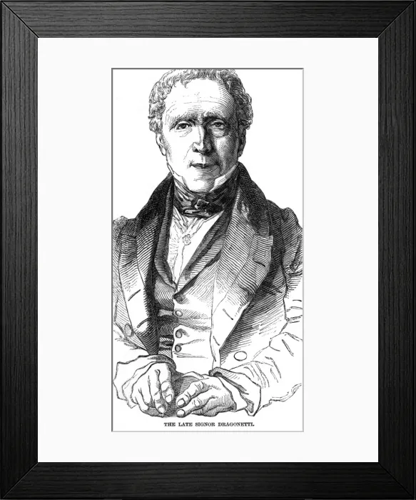 Framed Print : Domenico Dragonetti - 2 Framed Print : Domenico Dragonetti - 2