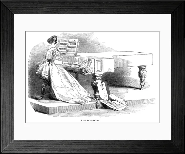 Framed Print : Louise Dulcken, Pianist Framed Print : Louise Dulcken, Pianist