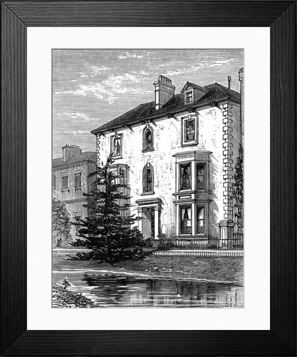 Framed Print : Fawcett Cambridge Home Framed Print : Fawcett Cambridge Home