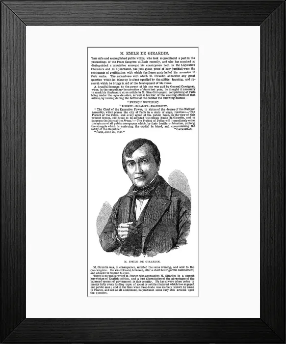 Framed Print : Emile Girardin Framed Print : Emile Girardin