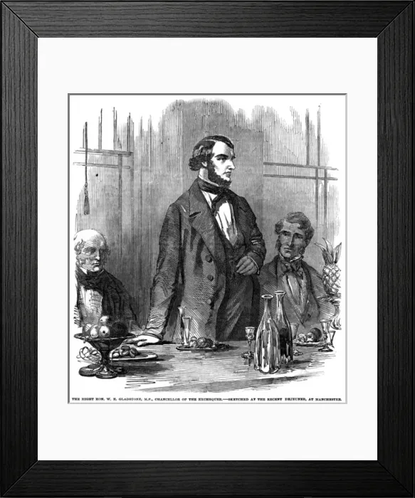 Framed Print : Gladstone in 1853 Framed Print : Gladstone in 1853