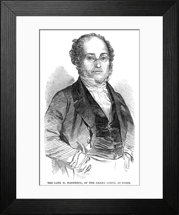 Framed Print : Francois Habeneck - 2 Framed Print : Francois Habeneck - 2