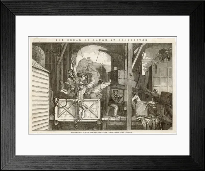 Framed Print : Rail / Break of Gauge Framed Print : Rail / Break of Gauge