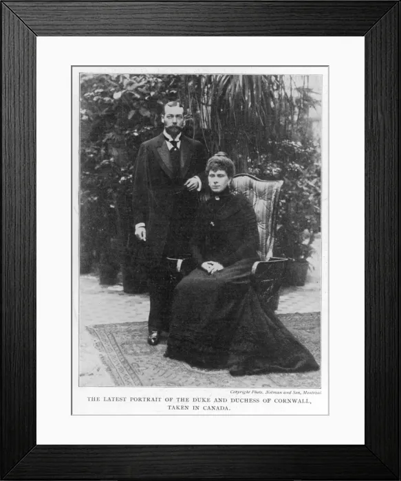 Framed Print : Duke of Cornwall & Wife