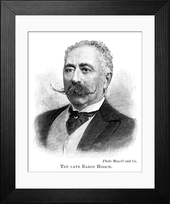 Framed Print : Moritz Baron Hirsch
