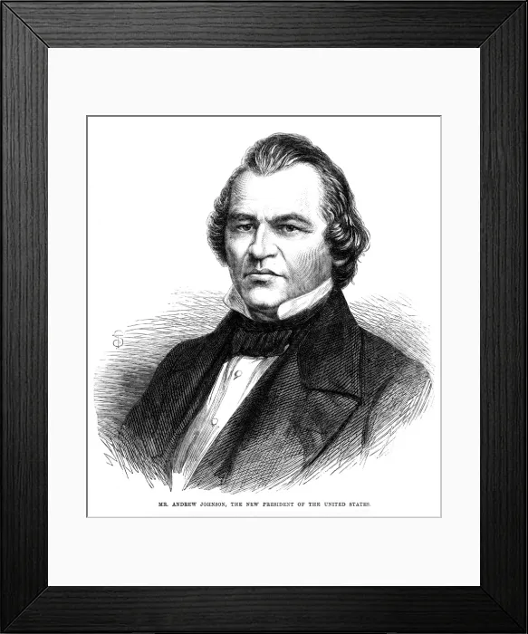Framed Print : Andrew Johnson, Pres