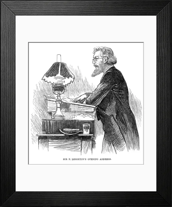 Framed Print : Leighton Gives Address Framed Print : Leighton Gives Address