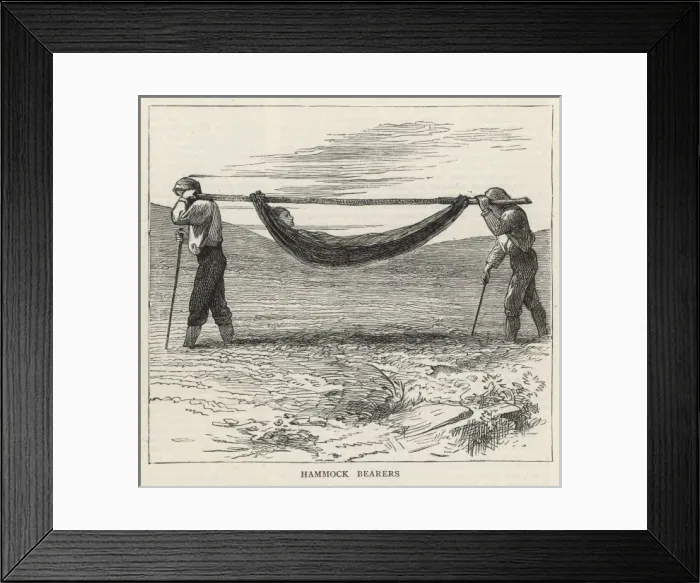 Framed Print : Hammock Bearers Framed Print : Hammock Bearers
