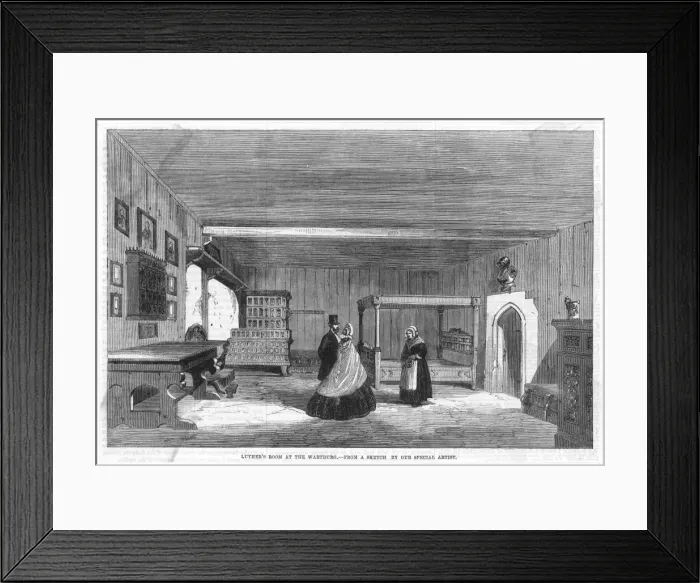Framed Print : Luther, Wartburg Room Framed Print : Luther, Wartburg Room